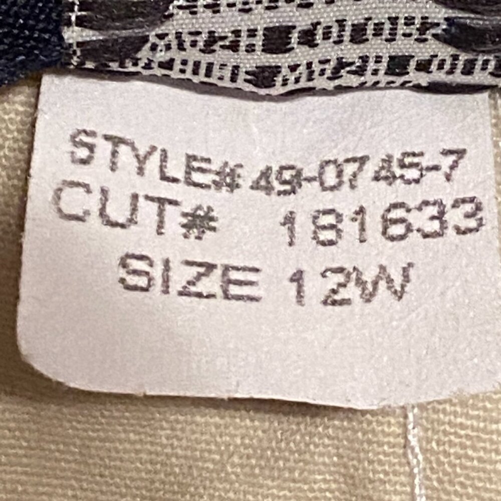 DENIM 24/7 Tan Capri's and Blue Jean Capri's Cuffed w/button Decor Size (12W) - Picture 8 of 14